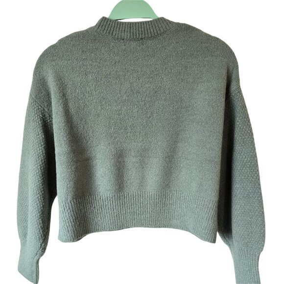 Jessica Simpson Knit Sweater Green Balloon Sleeve X Small - Picture 4 of 11